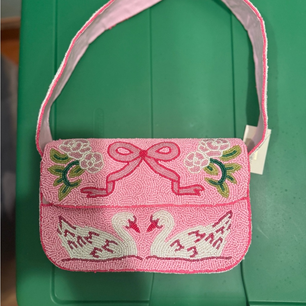 Viral beaded Swan bag Gorgeous bag perfect for graduation wedding party daily